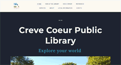 Desktop Screenshot of crevecoeurlibrary.com